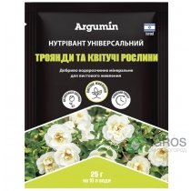 Добриво водорозчинне 25г, Нутривант, Троянди та Квітучі рослини, Весна - Літо, Argumin