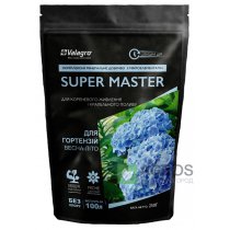 Комплексное минеральное удобрение для гортензий Super Master (Супер Мастер), 250г, NPK 15.5.30, Весна-Лето, Valagro (Валагро)