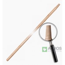 Держак дерев'яний, лакований IT (матричне різьблення). Довжина: 120 см Діаметр: 25 мм, TVI24120